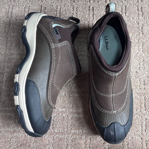 L.L. Bean Storm Chaser Slip-On Boots Womens 9.5 Brown  display picture 3